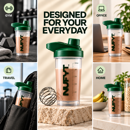 NUFYT SHAKER: Durable BPA-Free Bottle