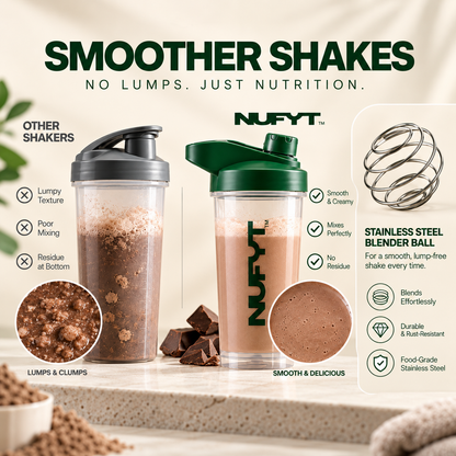 NUFYT SHAKER: Durable BPA-Free Bottle