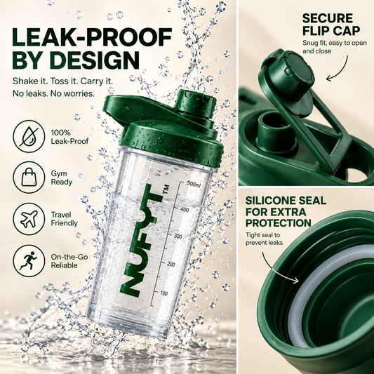 NUFYT SHAKER: Durable BPA-Free Bottle