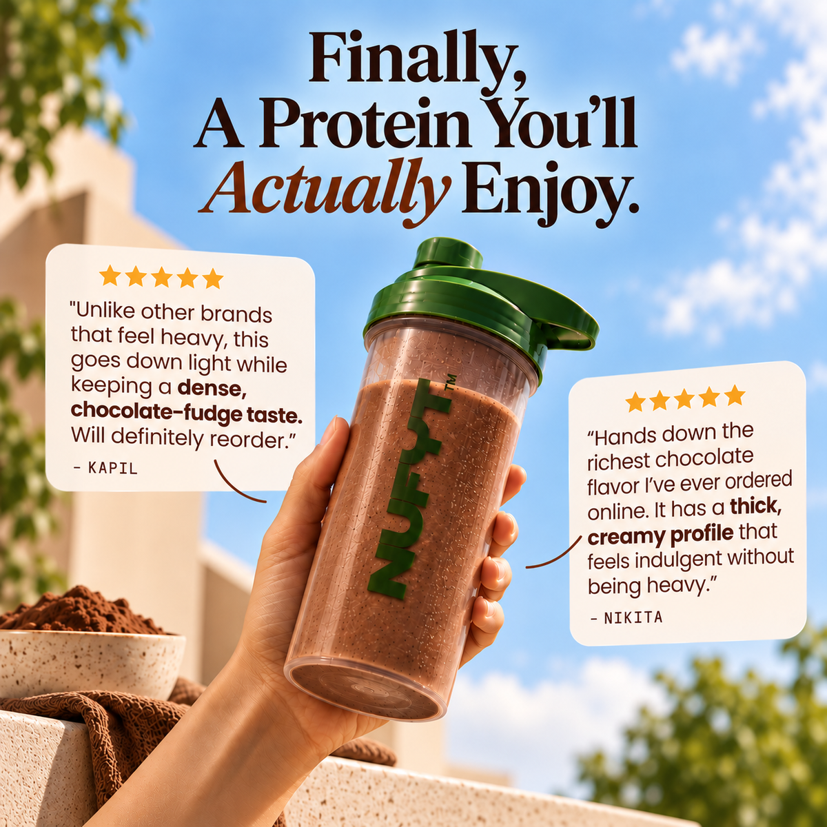 Customer reviews of NUFYT Choco Craze chocolate protein powder