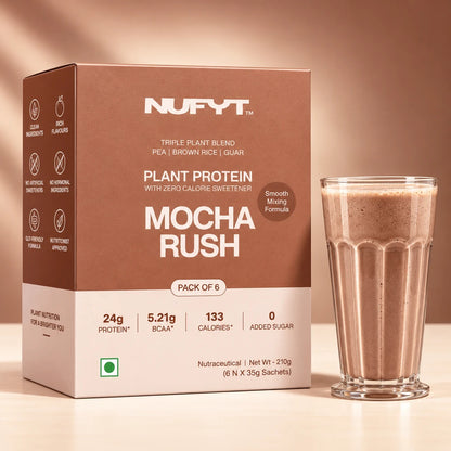 Mocha Plant Protein Powder | Mocha Rush