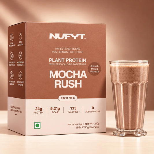 Mocha Plant Protein Powder | Mocha Rush